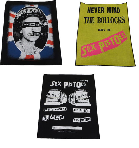 The Sex Pistolsのバックパッチが縫い付けられています