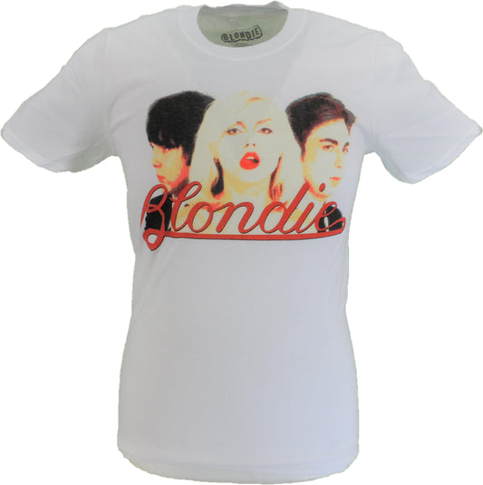 Weißes offizielles Blondie-T-Shirt für Herren