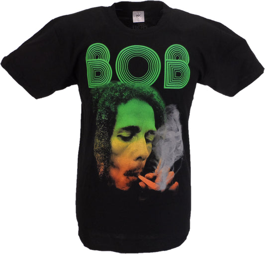 Maglietta da uomo con licenza ufficiale Bob Marley smoking da erb