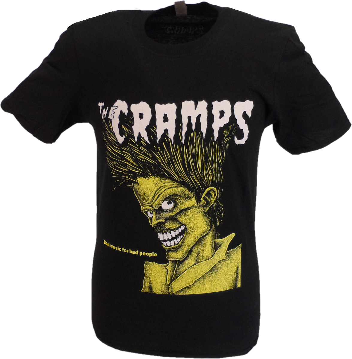 Mens Officially Licensed The Cramps Bad Music for Bad People T Shirt