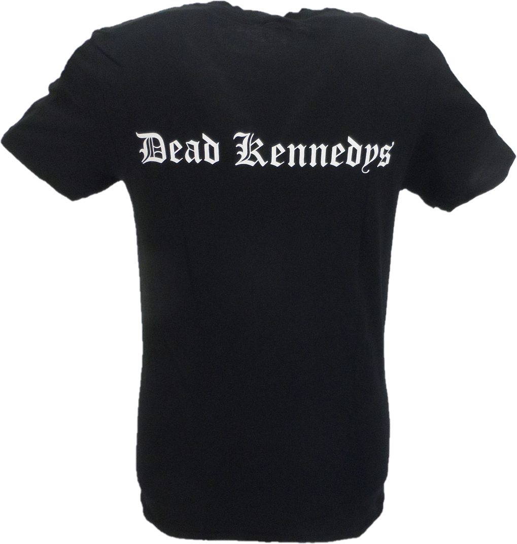 شعار Dead Kennedys الرسمي للرجال مع تي شيرت بطبعة خلفية