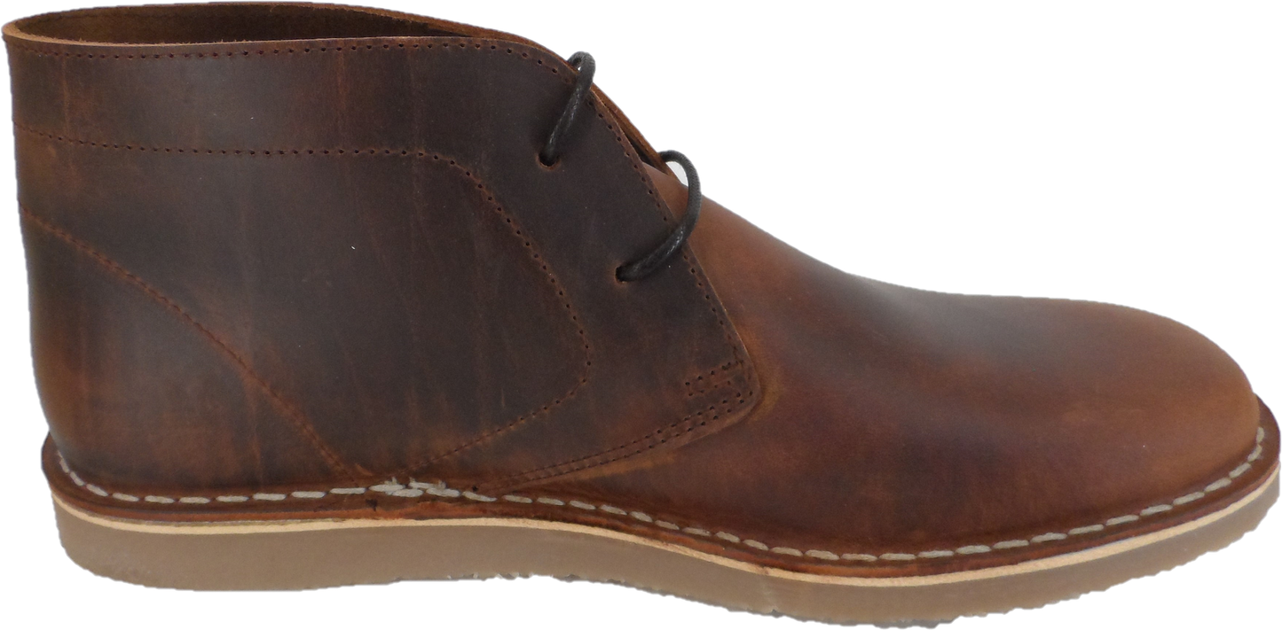 Delicious Junction Leather Gary Crowley Brown Desert Boots
