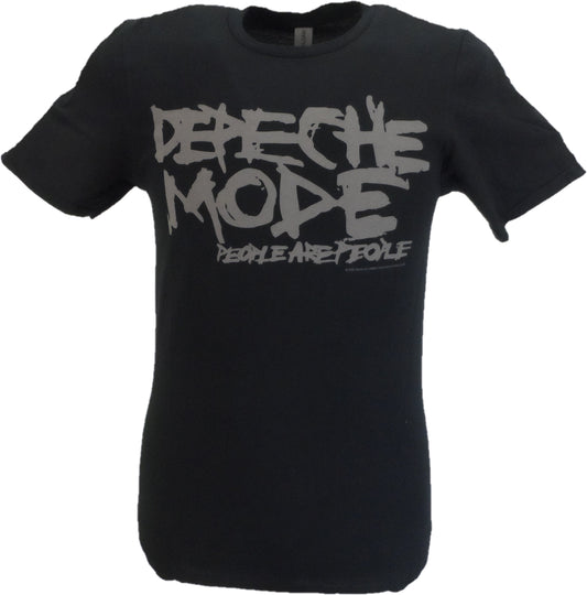 Schwarzes offizielles Depeche Mode People Are People T-Shirt für Herren