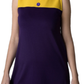 Ladies Retro Purple and Mustard Dusty Mod Dress