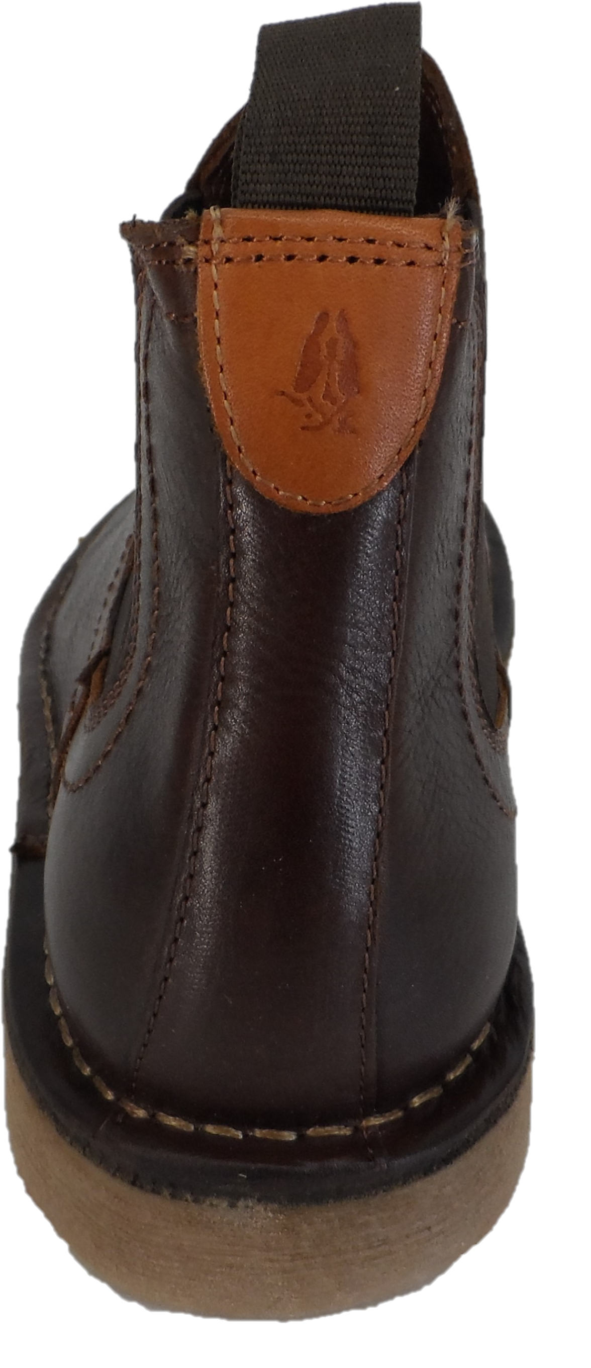 Hush Puppies Herren-Chelsea-Wüstenstiefel aus braunem Leder