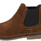 Hellbraune Chelsea-Wüstenstiefel für Herren von Hush Puppies aus echtem Wildleder