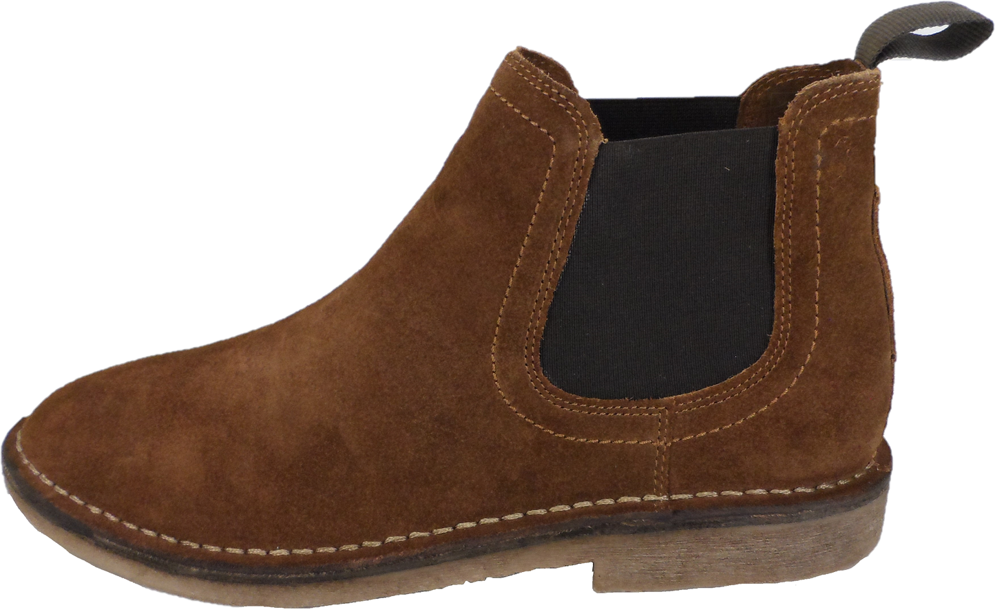 Botas safari Chelsea de ante auténtico color tostado para hombre Hush Puppies