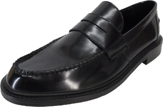 Ikon Original Black Lane Penny Retro, Ska, Northern Soul Loafer