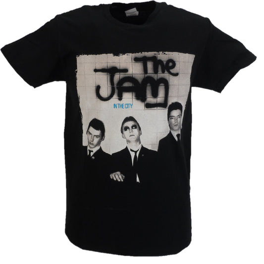 Camiseta negra oficial The Jam in the city para hombre