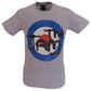 Mens Grey Distressed Logo Official The Jam T Shirt