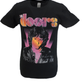 Mens Black Official The Doors Jim Beam T Shirt
