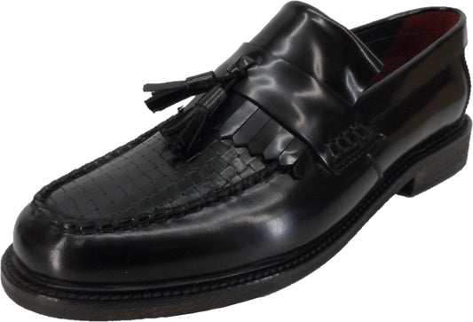 Delicious Junction Black Locky Mod SKA Loafers Shoes