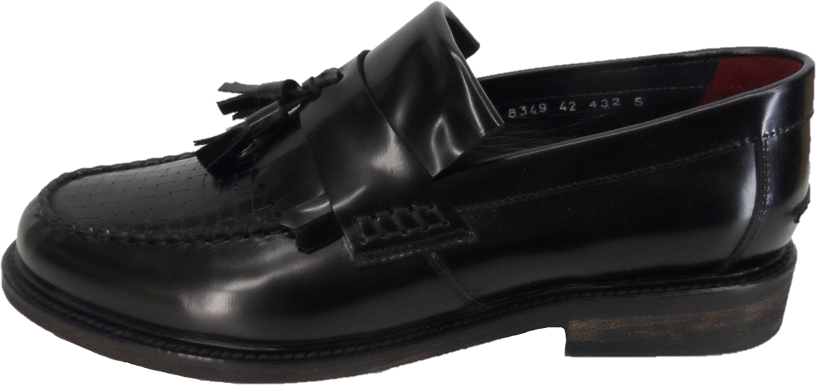 Delicious Junction Black Locky Mod SKA Loafers Shoes