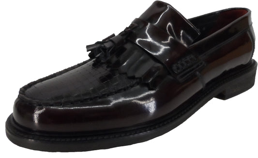 Delicious Junction Oxblood Locky Mod Ska Loafer-Schuhe