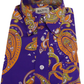 Mens 70s Purple Psychedelic Paisley Shirt