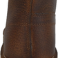 Monkey Boots originali in pelle fiore marrone stile anni '70