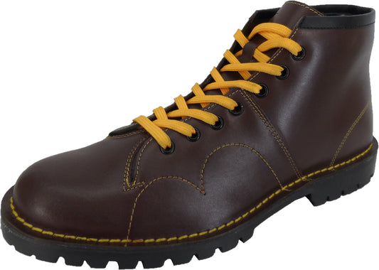 Monkey Boots en cuir Oxblood de style original des années 1970