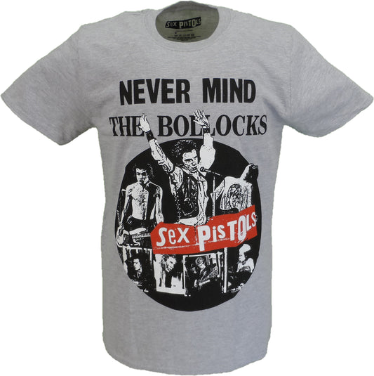 Maglietta ufficiale grigia da uomo Sex Pistols nmtb