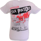 Mens White Official Sex Pistols Filthy Lucre Tour Japan T Shirt