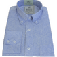 Camicia a maniche lunghe in cotone paisley blu da uomo Relco Platinum