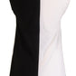 Ladies Retro Black and White Mod 2 Tone Dress