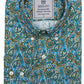 Chemise à manches longues en coton paisley bleu Relco Platinum pour homme