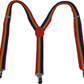 Mazeys Mens One 3 Clip Inch Rainbow Stripe Braces