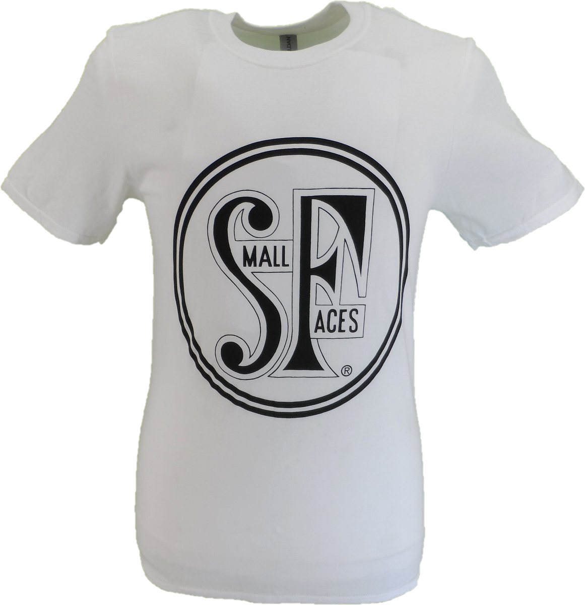 T-shirt blanc officiel avec logo petits visages pour hommes