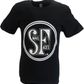 Mens Black Official Small Faces Logo T Shirt