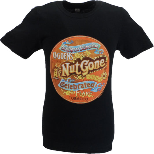 Schwarzes offizielles Herren-T-Shirt „Small Faces Ogdens' Nut Gone Flake“.