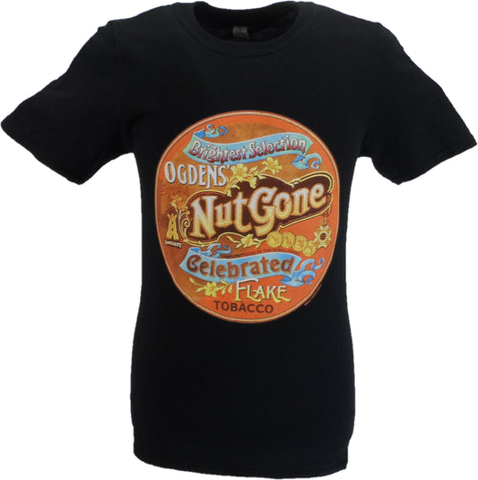 Mens Black Official Small Faces Ogdens' Nut Gone Flake T Shirt