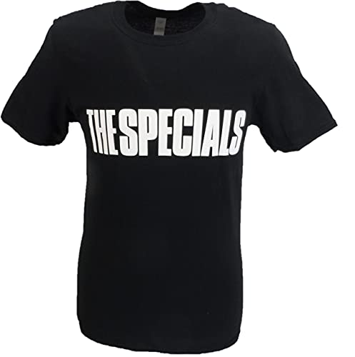 Schwarzes offizielles The Specials Block-Logo-T-Shirt für Herren