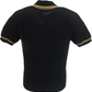 Art Gallery Mens Mcgriff Black/Mustard Knitted Polo