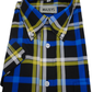 Mazeys Mens Black/Yellow Multi Checked 100% Cotton Short Sleeved Shirts