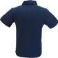 Ska & Soul marineblaue Retro-Strick-Poloshirts mit Rautenmuster für Herren