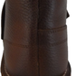 Monkey Boots de cuero de grano marrón estilo original de los años 70 para hombre