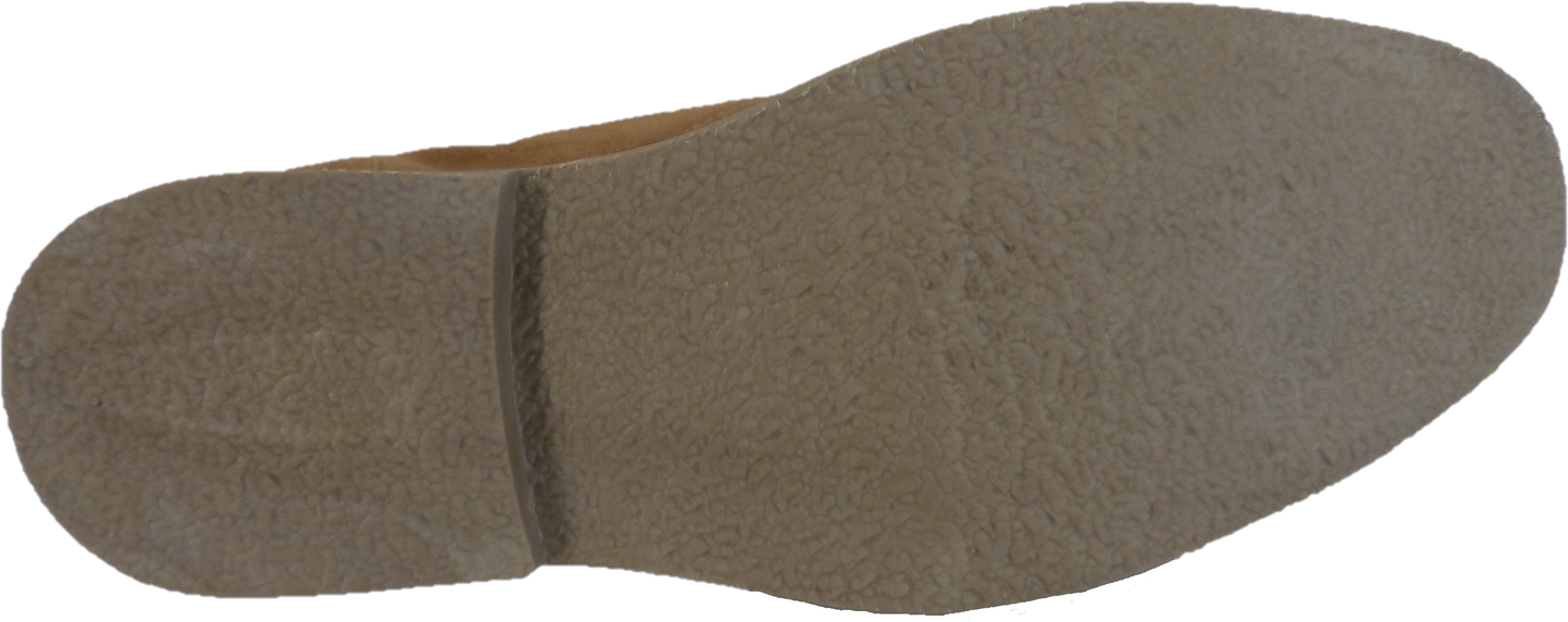 أحذية Roamers الرجالية ذات الجلد السويدي الحقيقي Sand Retro 2 Eyelet Sharptoe Desert