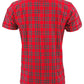 Relco Mens Red Checked Short Sleeved Button Down Shirts