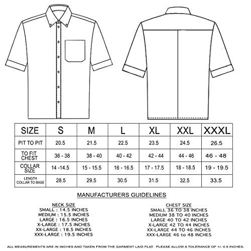 Relcoメンズ ブラック & ブルー チェック半袖ボタンダウン シャツ