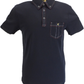 Gabicci Vintage polo bleu marine aflec limité pour hommes