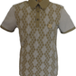 Gabicci Vintage Herren-Poloshirt mit Argyle-Muster in Ulmenholzgrün