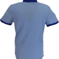 Gabicci Vintage Mens Pacific Blue Argyle Polo Shirt