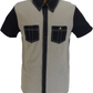 Gabicci Vintage Mens Stiller Navy/Elmwood Limited Polo Shirt