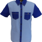 Gabicci Vintage Herre Stiller Pacific Blå Begrænset Poloshirt