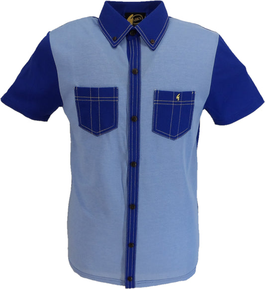 Gabicci Vintage Herren Stiller Pacific Blue Limited Poloshirt