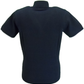 Gabicci Vintage Mens Navy Blue Ledger Zip Cycling Top