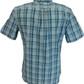 Lambretta Mens Arctic/Blue/Black Checked Short Sleeved Button Down Shirts