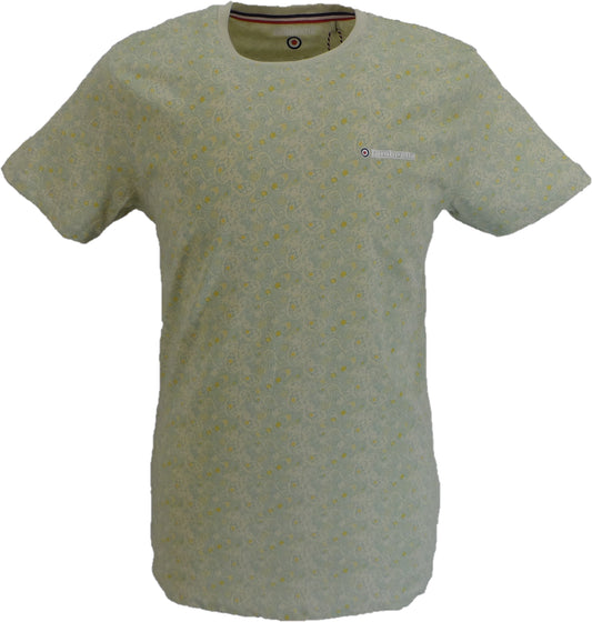 Lambretta Mens Pelican Green Paisley T-Shirt