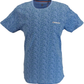 Lambretta Mens Provence Blue Paisley T-Shirt