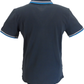 Lambretta Navy/White/Blue Retro Target Logo 100% Cotton Polo Shirts